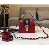 Gucci Sylvie Red Leather Mini Bag