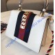 Gucci Sylvie White Leather Mini Bag