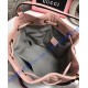 Gucci GG Marmont Quilted Leather Bucket Bag Pink