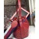 Gucci GG Marmont Quilted Leather Bucket Bag Red