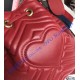 Gucci GG Marmont Quilted Leather Bucket Bag Red