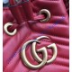 Gucci GG Marmont Quilted Leather Bucket Bag Red