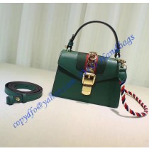 Sylvie Green Leather Mini Bag