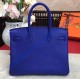 Hermes Birkin Bag 35cm in Bleu Electrique Togo Leather Golden Hardware