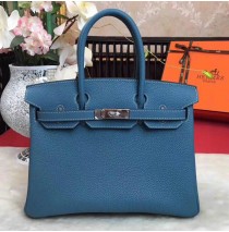 Hermes Birkin 35cm in Blue Jean Togo leather Palladium Hardware