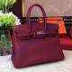 Hermes Birkin Bag 35cm in Bordeaux Togo leather Palladium Hardware