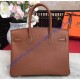 Hermes Birkin Bag 35cm in Terre Togo leather Palladium Hardware