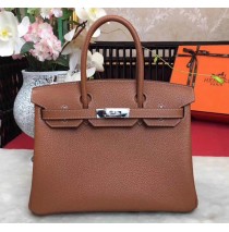 Hermes Birkin 35cm in Terre Togo leather Palladium Hardware