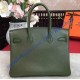 Hermes Birkin Bag 35cm in Vert Bronze Togo leather Palladium Hardware