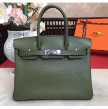 Hermes Birkin 35cm in Vert Bronze Togo leather Palladium Hardware