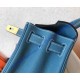 Hermes Kelly 32cm in Blue Jean Togo Leather Golden Hardware