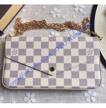 Louis Vuitton Damier Azur Pochette Felicie N63106