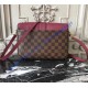 Louis Vuitton Damier Ebene Clapton Rose Red N42442