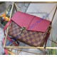 Louis Vuitton Damier Ebene Clapton Rose Red N42442