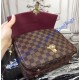 Louis Vuitton Damier Ebene Clapton Rose Red N42442