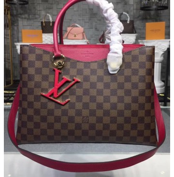 Louis Vuitton Damier Ebene LV Riverside Lie de Vin N40052-purple