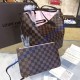 Louis Vuitton Damier Ebene Canvas Rose Ballerine Neverfull MM N41603