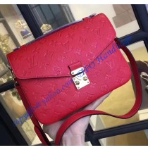 Louis Vuitton Monogram Empreinte Pochette Metis Red
