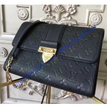 Louis Vuitton Monogram Empreinte Leather Saint Sulpice PM Black M43392