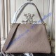 Louis Vuitton Monogram Empreinte Leather Ponthieu PM Light Gray