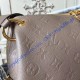 Louis Vuitton Monogram Empreinte Leather Ponthieu PM Light Gray
