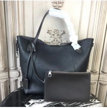 Louis Vuitton Mahina Leather Hina MM Noir M54354