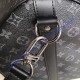 Louis Vuitton Monogram Eclipse Canvas Keepall 55 Bandouliere M40605