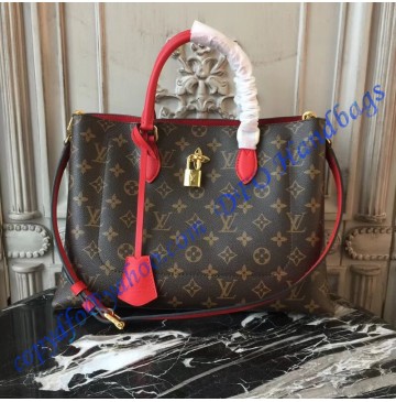 Louis Vuitton Monogram Canvas Flower Tote Coquelicot M43553