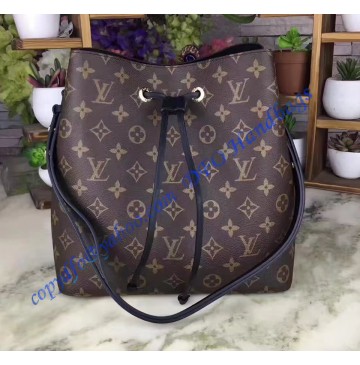 Louis Vuitton Monogram Canvas Neonoe Black M44020