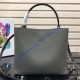 Prada Double Saffiano leather bag Gray