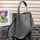 Prada Double Saffiano leather bag Gray