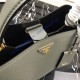 Prada Double Saffiano leather bag Gray