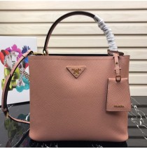 Prada Double Saffiano leather bag Pink