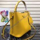 Prada Double Saffiano leather bag Yellow