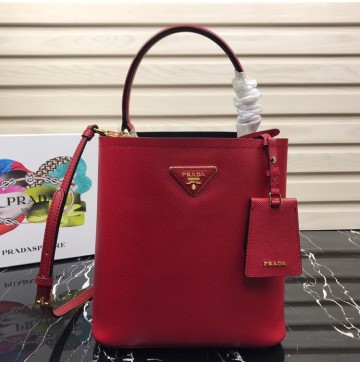 Prada North South Double Bag Red