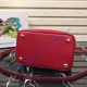 Prada North South Double Bag Red