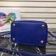 Prada North South Double Bag Royal Blue