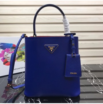 Prada North South Double Bag Royal Blue