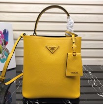 Prada North South Double Bag Yellow