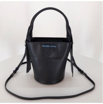 Prada Ouverture nylon bucket bag Black