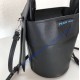 Prada Ouverture nylon bucket bag Black