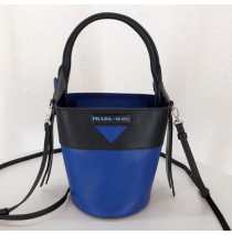 Prada Ouverture nylon bucket bag Blue Black
