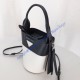 Prada Ouverture nylon bucket bag White Black
