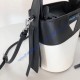 Prada Ouverture nylon bucket bag White Black