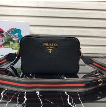 Prada Calf leather shoulder bag Black