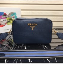 Prada Calf leather shoulder bag Blue