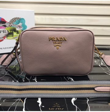 Prada Calf leather shoulder bag Light Pink