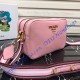 Prada Calf leather shoulder bag Pink