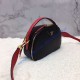 Prada Odette Saffiano leather bag Black Red