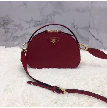 Prada Odette Saffiano leather bag Red